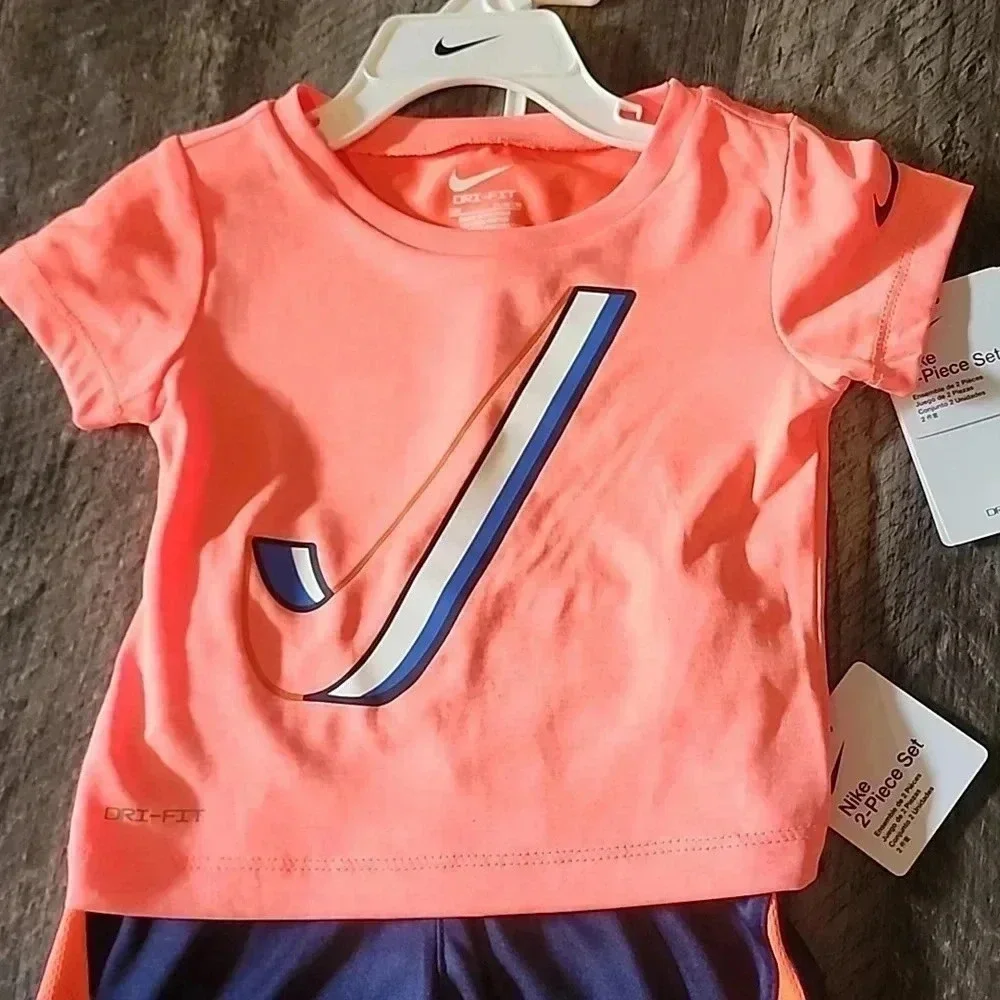 NIKE 2 PIECE SET MIDNIGHT NAVY SIZE 12M